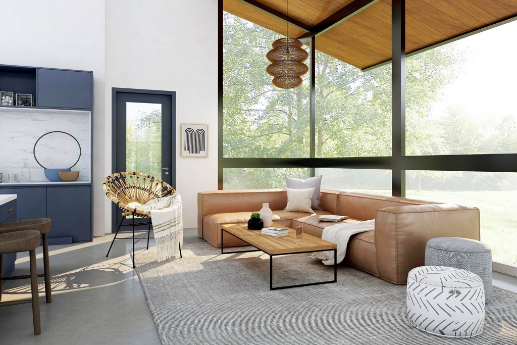salon salle à manger d'un bien immobilier