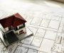 Closeup of house plan blueprint Closeup of house plan blueprint